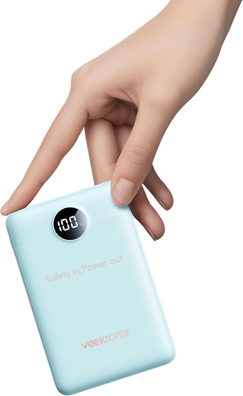 VEEKTOMX 10000mAh Mini Power Bank, cargador rápido de 22,5W para iP...