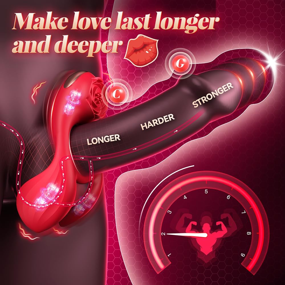 Anillo Vibrador para el Pene para Parejas, Juguete Sexual para Homb...