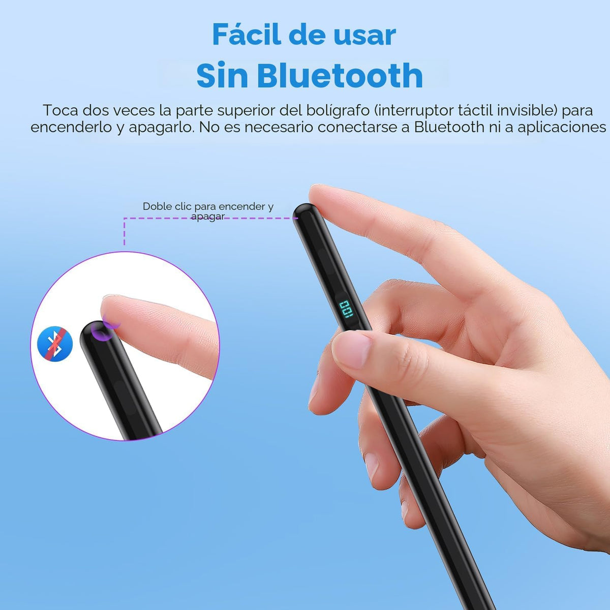 Lápiz óptico para iPad 2026-2018, magnético, rechazo de palma y car...