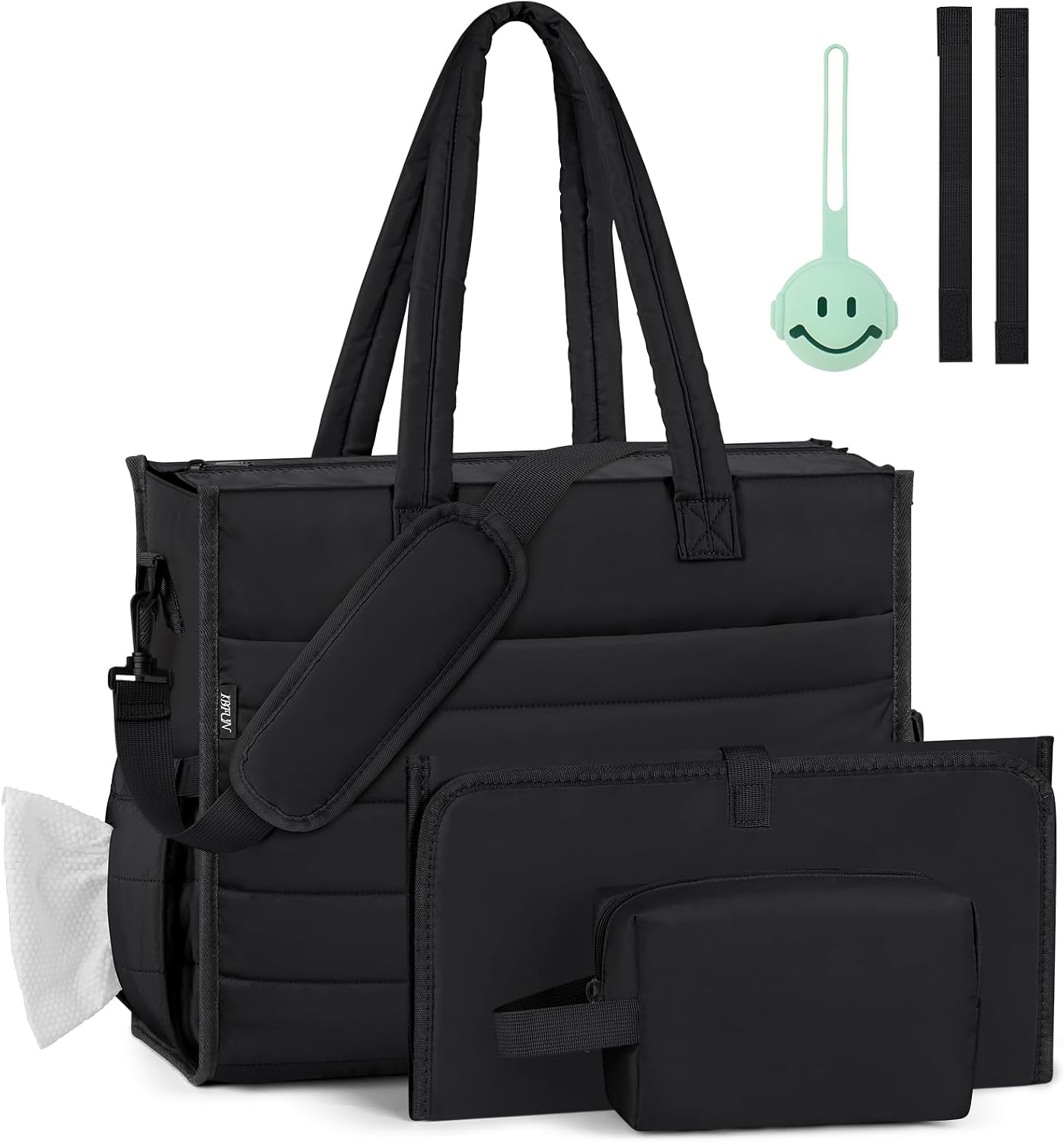 IBFUN Bolso de Pañales para Bebé - Bolso Grande para Bebé 4Pcs con...