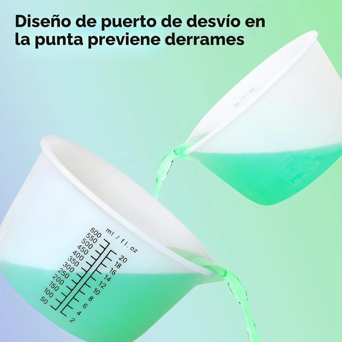 Gartful Vasos de resina de silicona reutilizables de 20.3 fl oz, ta...