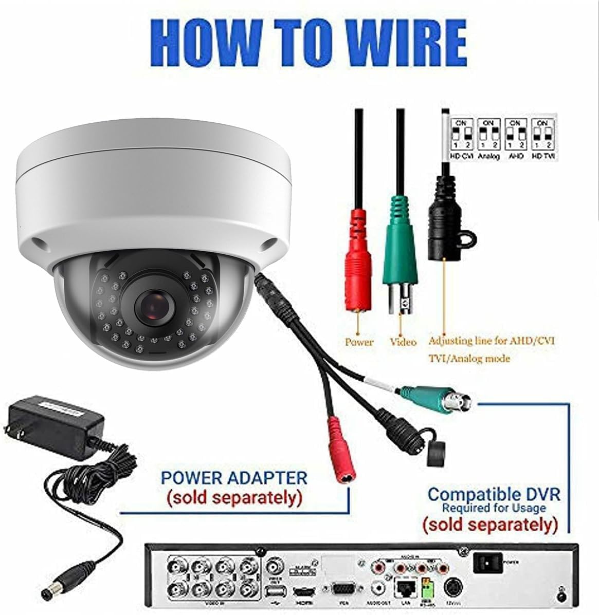 Real HD 4MP Analógica coaxial domo TVI CVI cámara de vigilancia de...