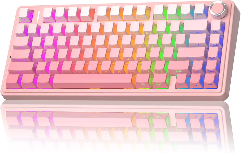 AULA F75 Pro Teclado mecánico inalámbrico versión silenciosa, tecla...