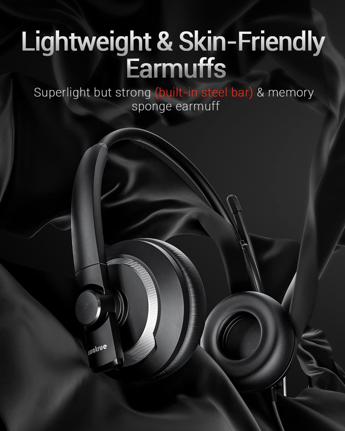 awatrue EH05-U Auriculares USB con cable con micrófono de cancelaci...