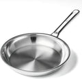 COOKER KING Sartén de acero inoxidable de 12 pulgadas, sartén grand...