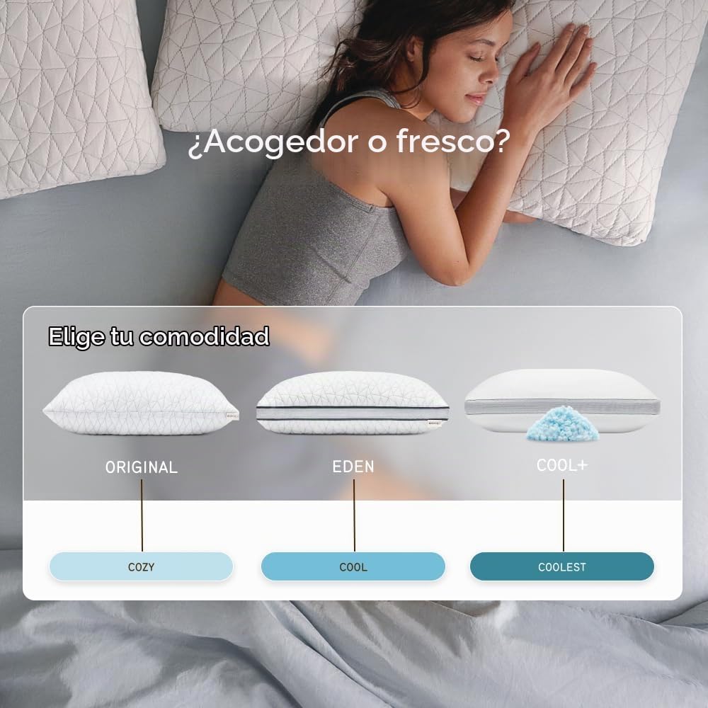Coop Home Goods Almohada Ajustable Original Crescent, Almohadas de...
