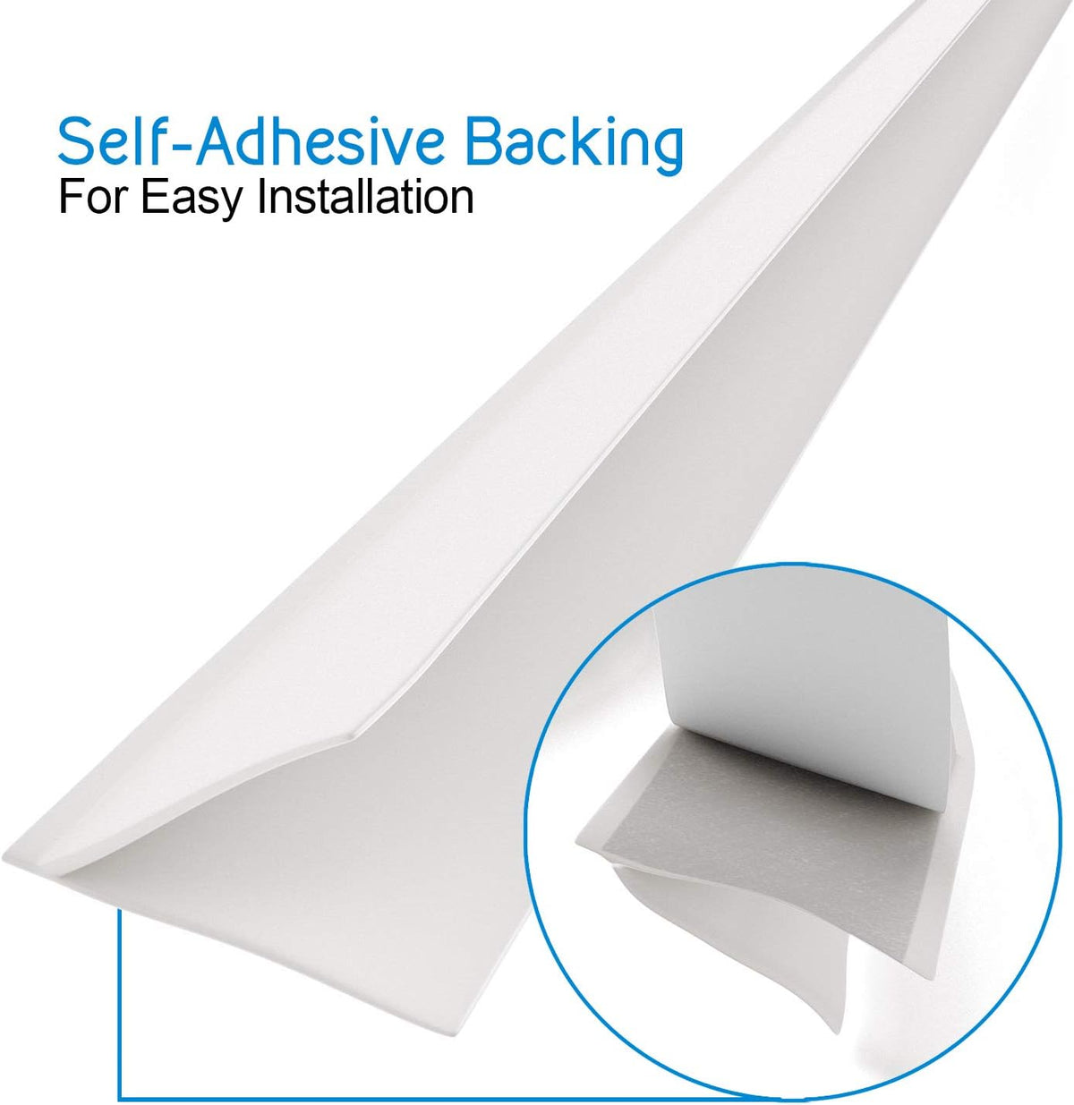 TMH, con forma de aleta, autoadhesivo (9.8 ft), color blanco, 20 pi...