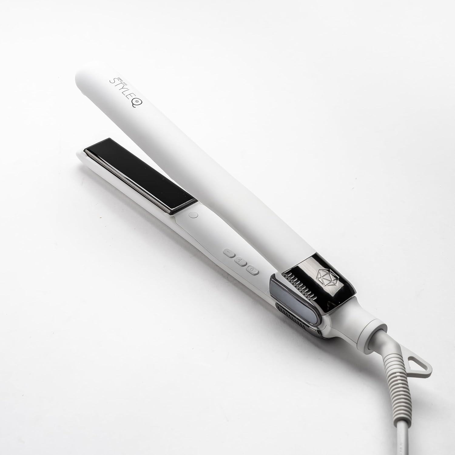 Plancha de pelo con plancha plana SRILabs StyleQ y terapia de luz r...