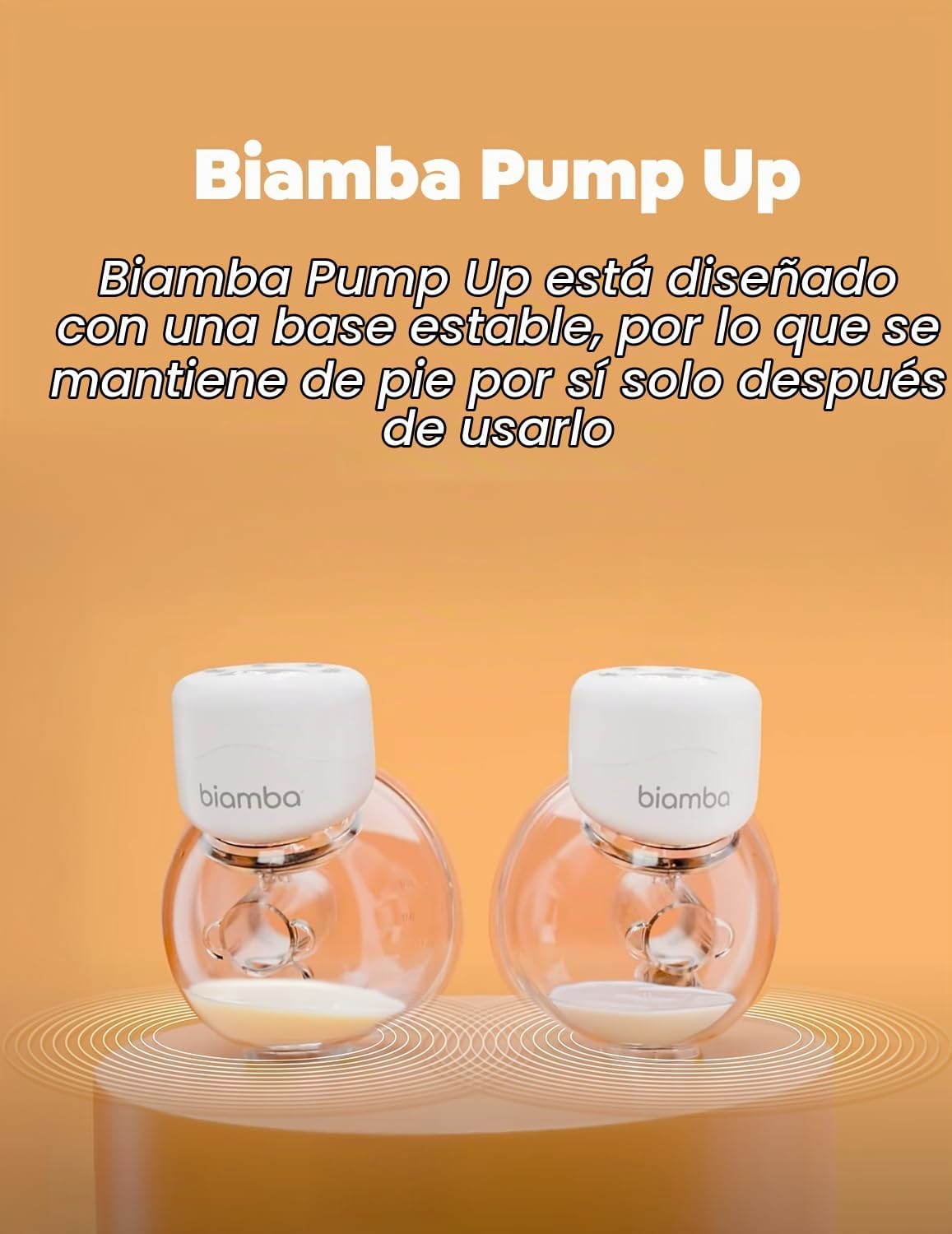 Biamba Extractor de leche portátil Pump Up manos libres, extractor...