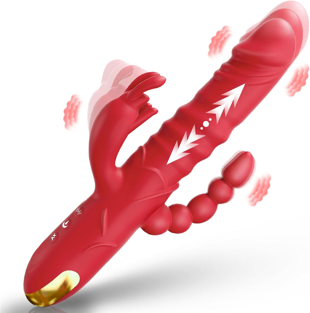 SUPOLA Consolador de empuje vibrador para adultos, juguetes sexuale...