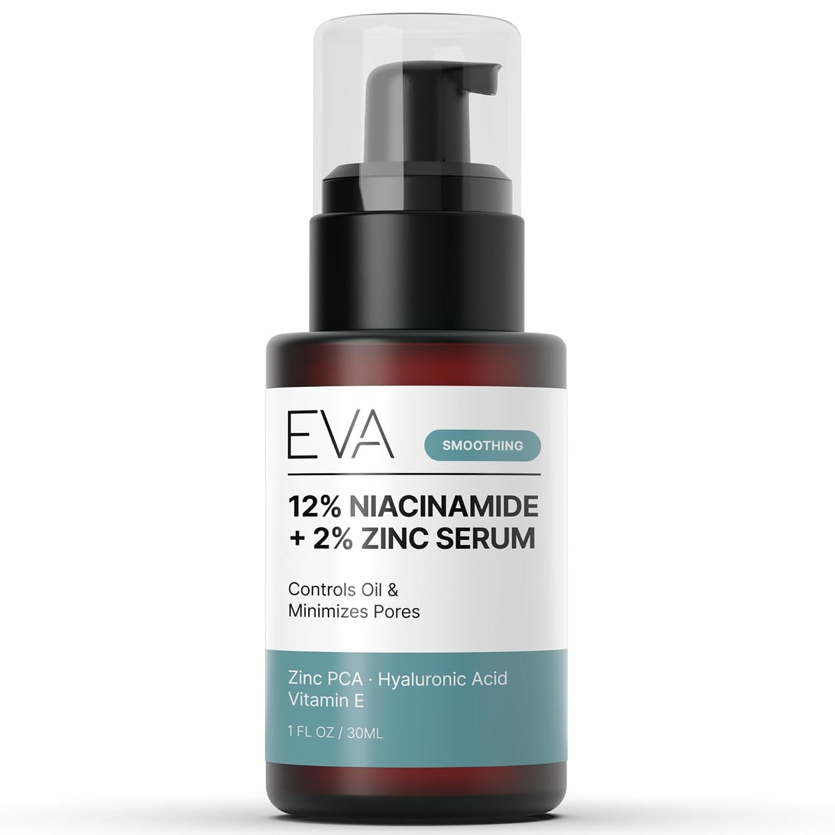 Eva Naturals Niacinamida 12% + Suero de zinc con ácido hialurónico,...