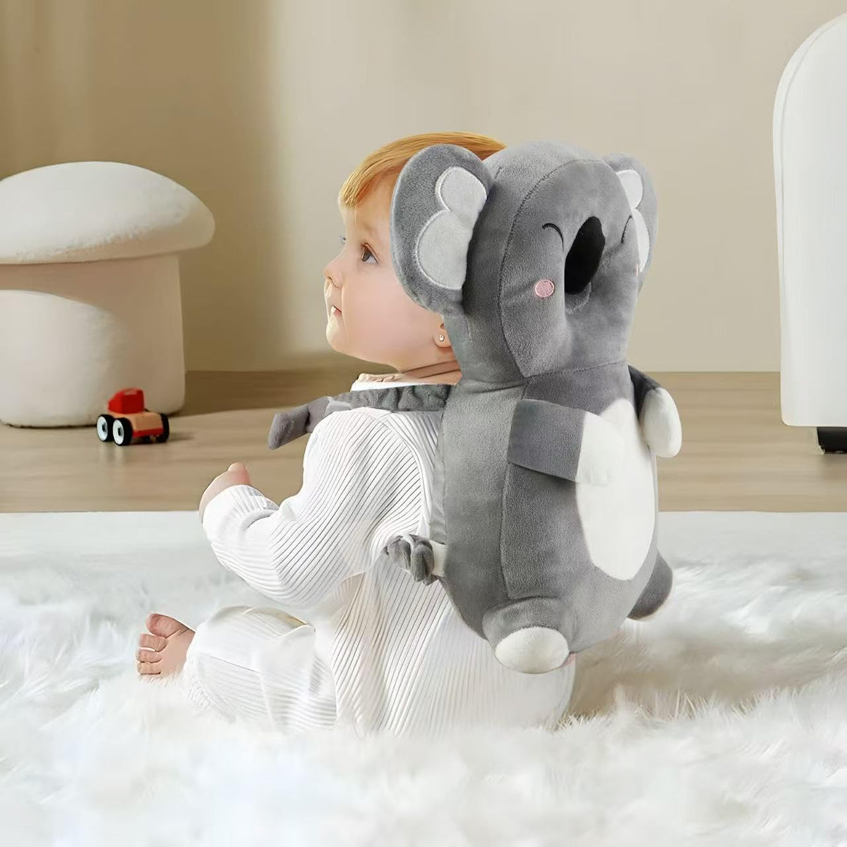 PandaEar Mochila de protección para la cabeza del bebé, protector d...