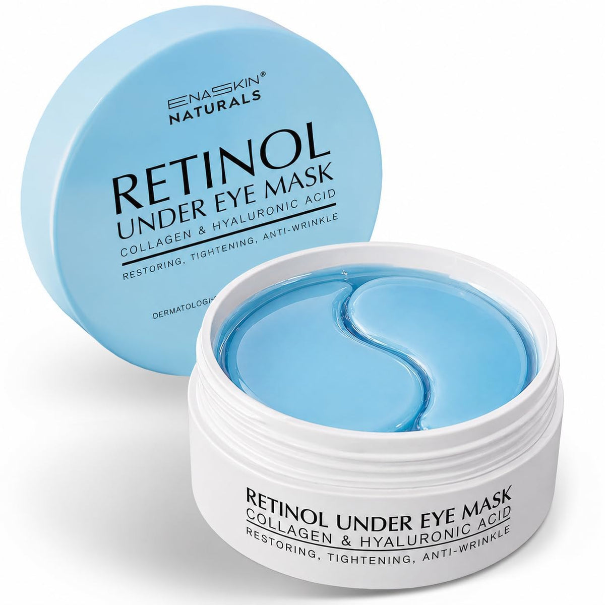 Enaskin Naturals Parches debajo de los ojos para ojos: 30 pares de...