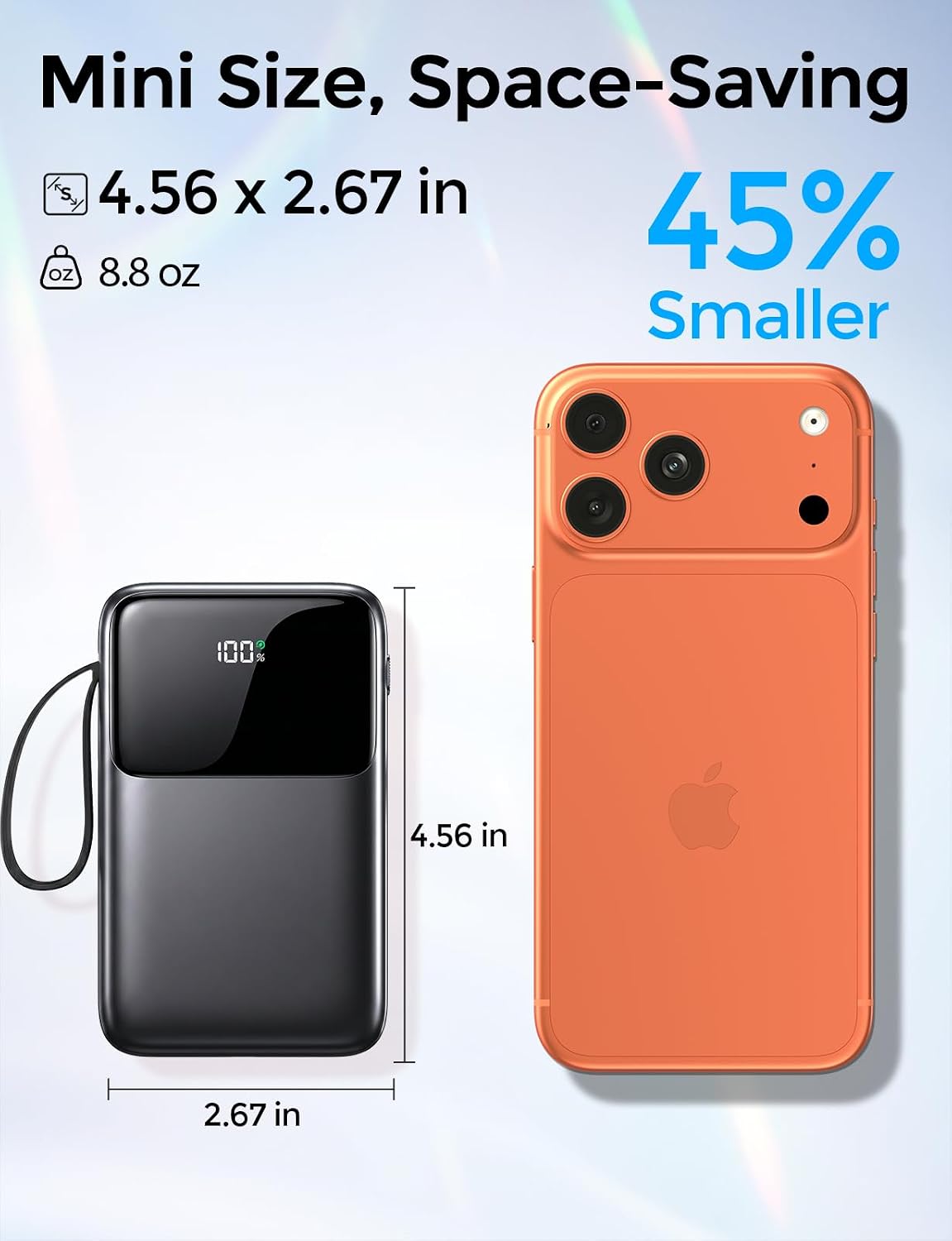 HELLEE Banco portátil del poder del cargador 15000mAh, 45% más pequ...