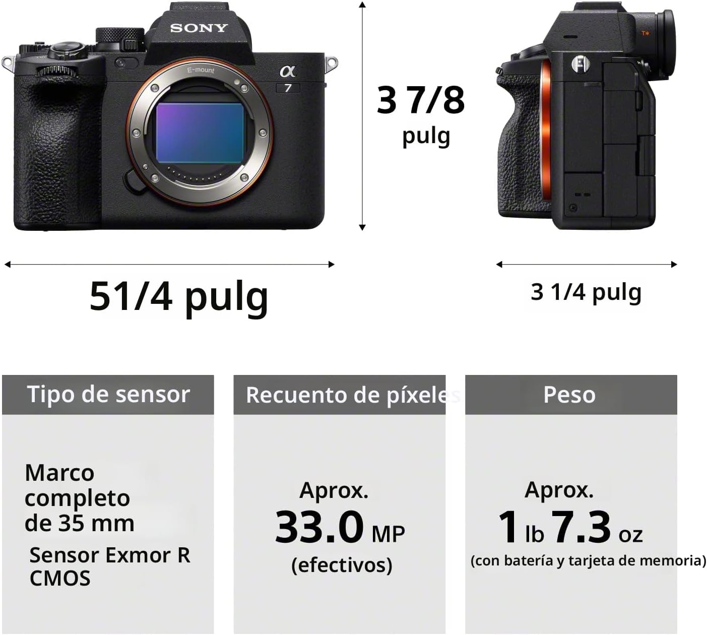 Sony Alpha 7 IV - Cámara de lente intercambiable sin espejo de marc...