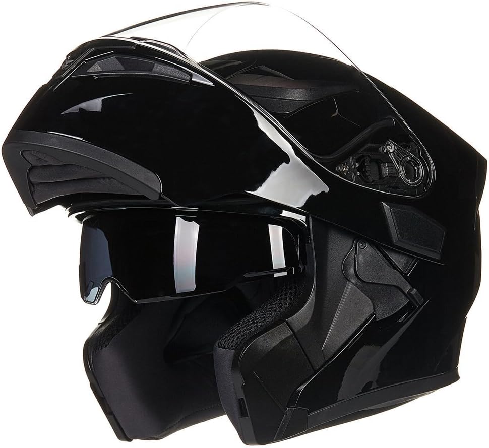 ILM 902 - Casco modular de cara completa con visera doble para moto...