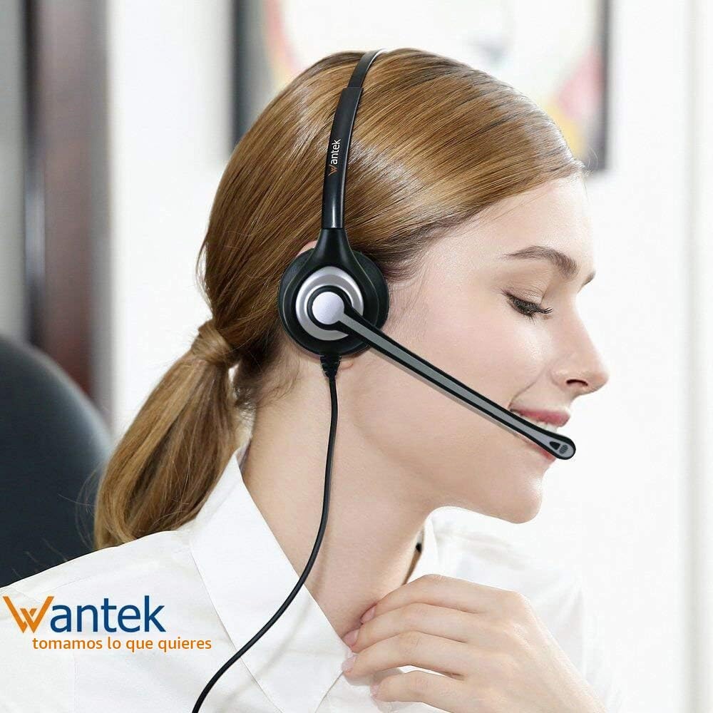 Auriculares para teléfono móvil con micrófono, cancelación de ruido...