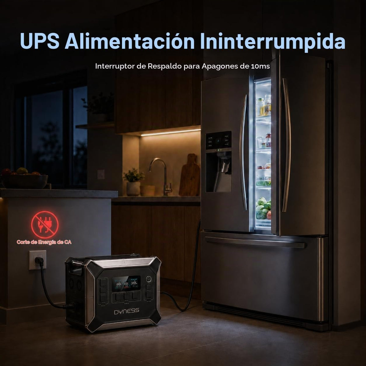 DYNESS LiFePO4 - Generador solar de 2048 Wh con panel solar plegabl...