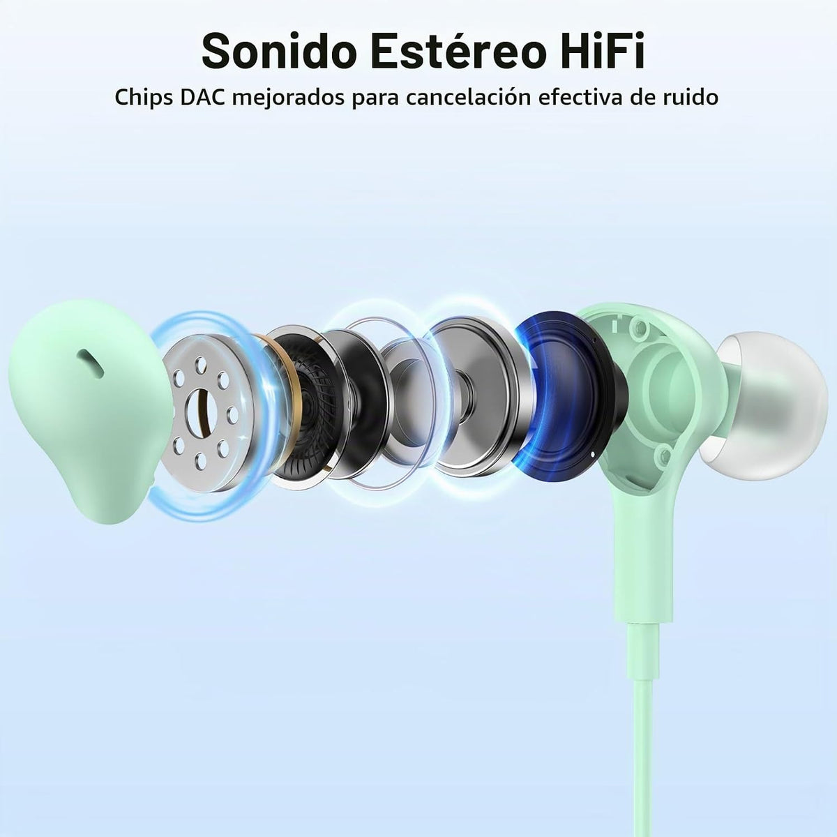 AIAUXAI Auriculares USB con micrófono para PC portátil, auriculares...