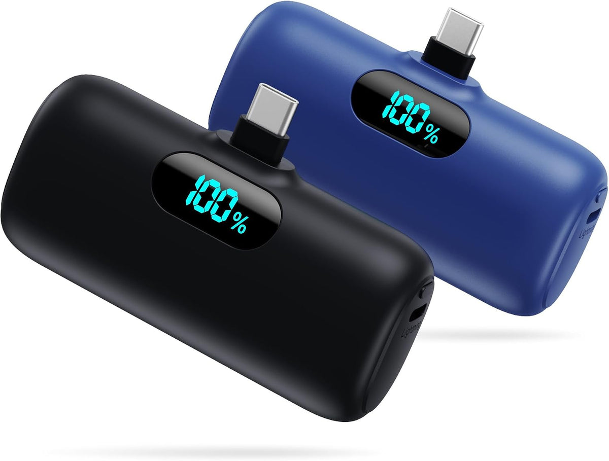 [Paquete de 2] Cargador portátil para iPhone 17\/16\/15, mini USB C...