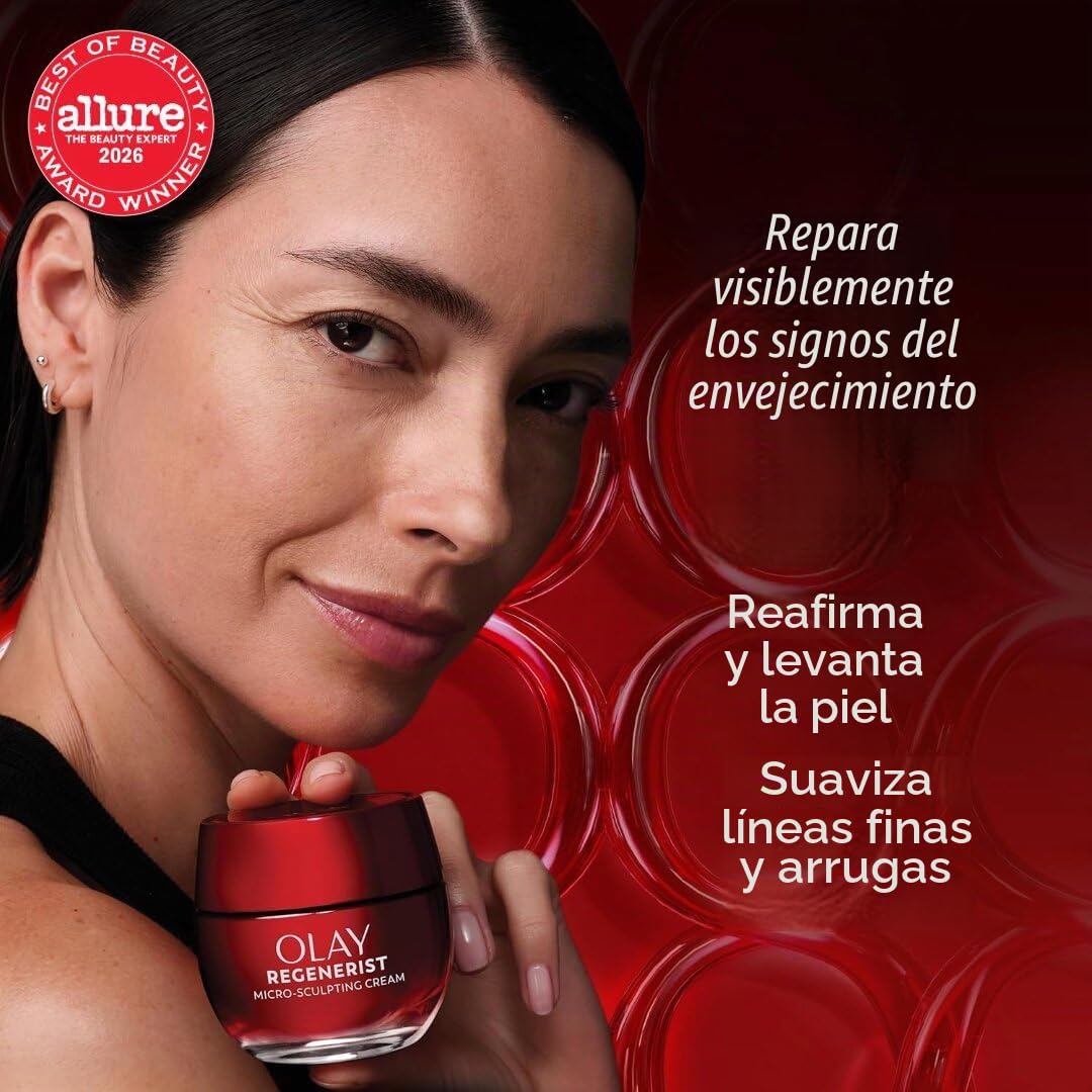 Crema micro escultora Olay Regenerist antienvejecimiento avanzado,...
