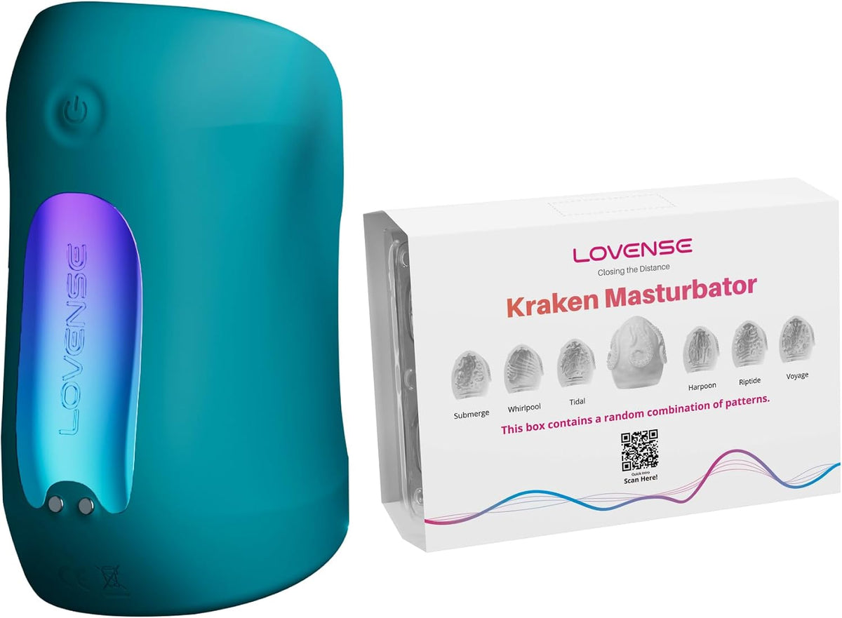 LOVENSE Gush 2 Motion Masturbador masculino y vibrador de pene + hu...