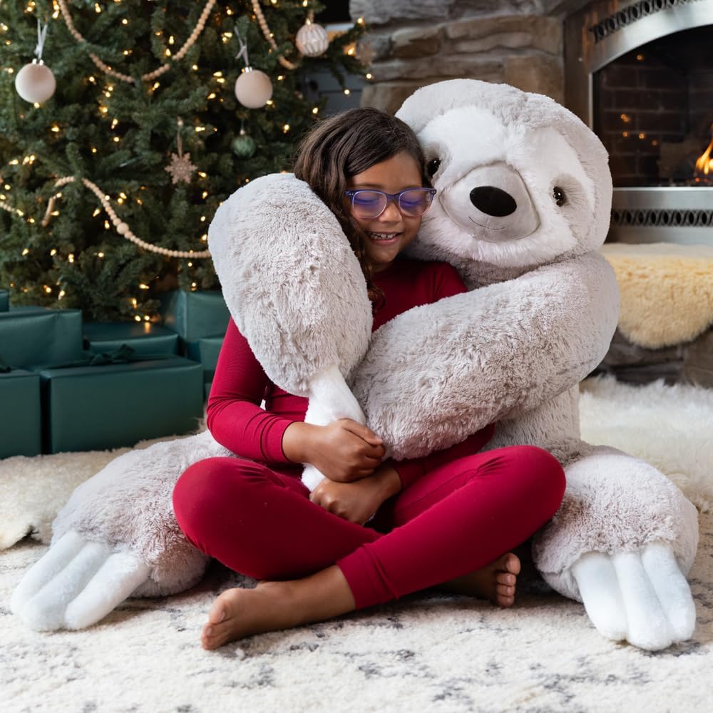 Vermont Teddy Bear Peluche de perezoso gigante de 4 pies | USA Bear...