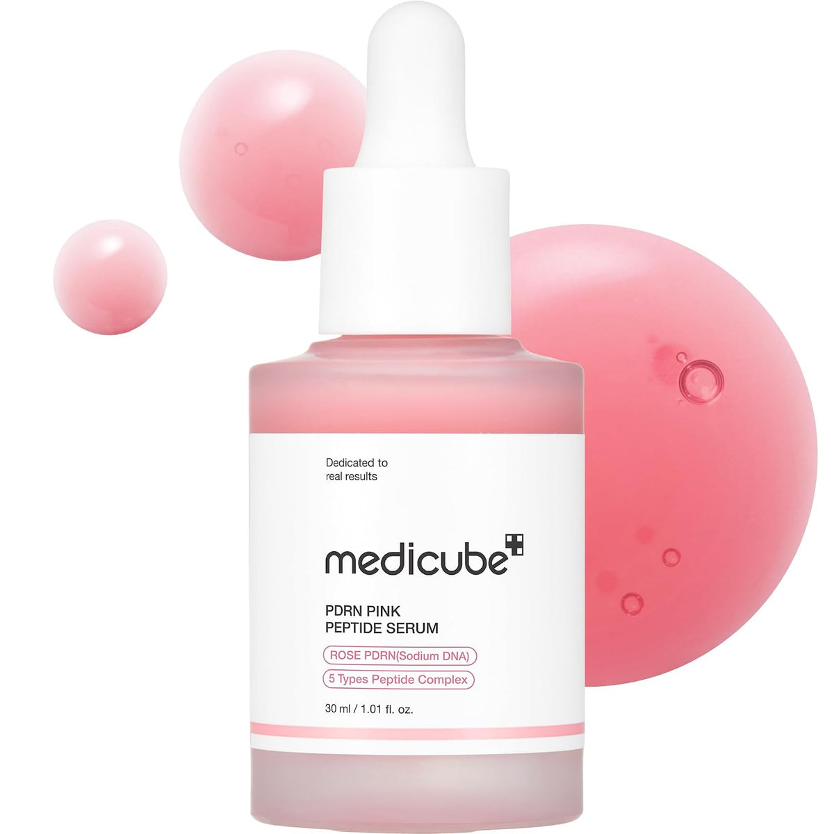 medicube PDRN Pink Peptide Serum, Suero de brillo rosa, Péptido, Ni...