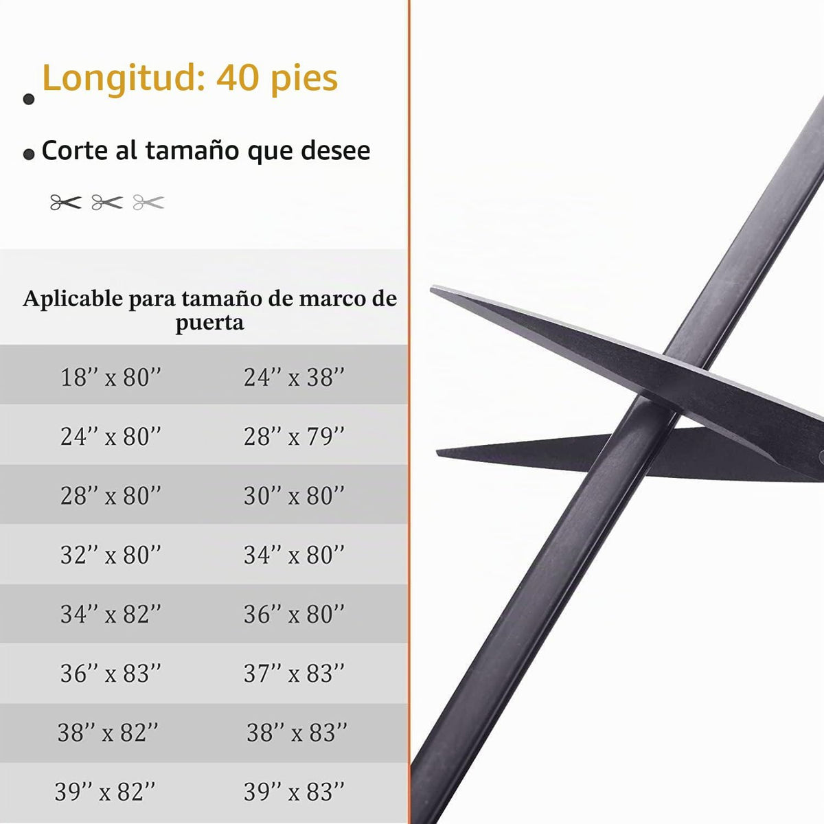 Tira de sellado de clima de goma negra para puerta, tira de sello d...