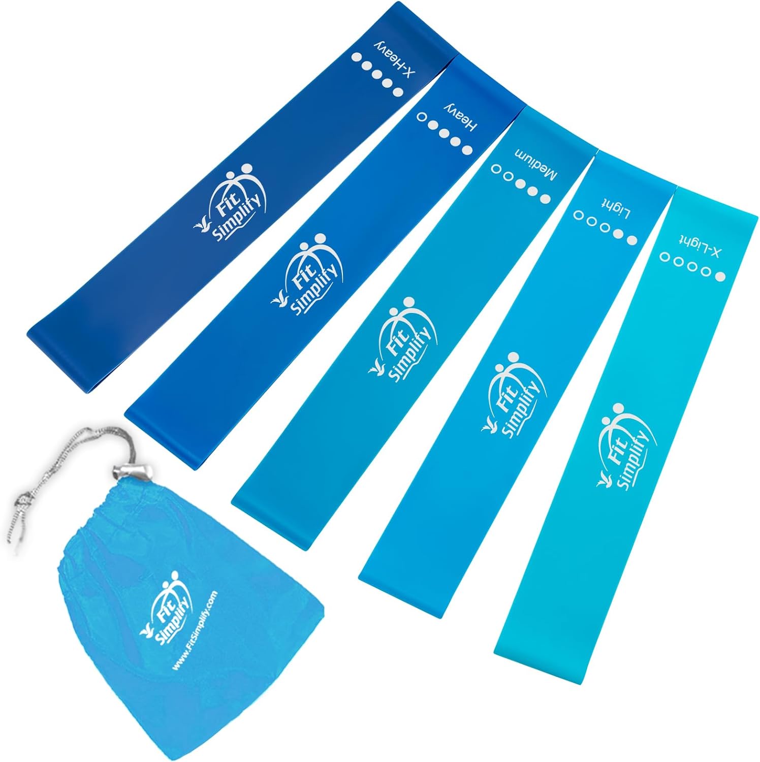 Bandas de ejercicios de bucle de resistencia de Fit Simplify con gu...