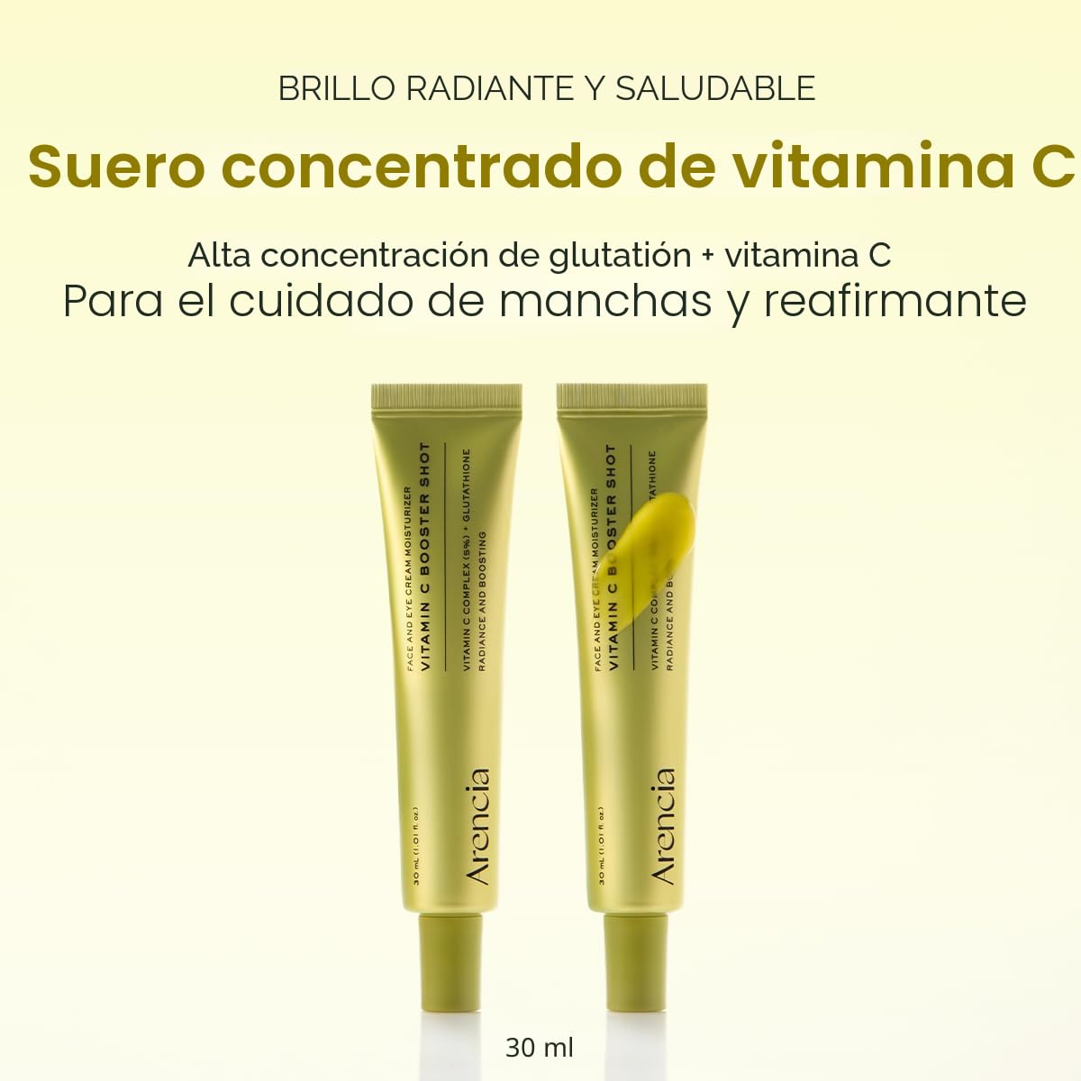 Arencia Suero potenciador de vitamina C con glutatión, niacinamida...
