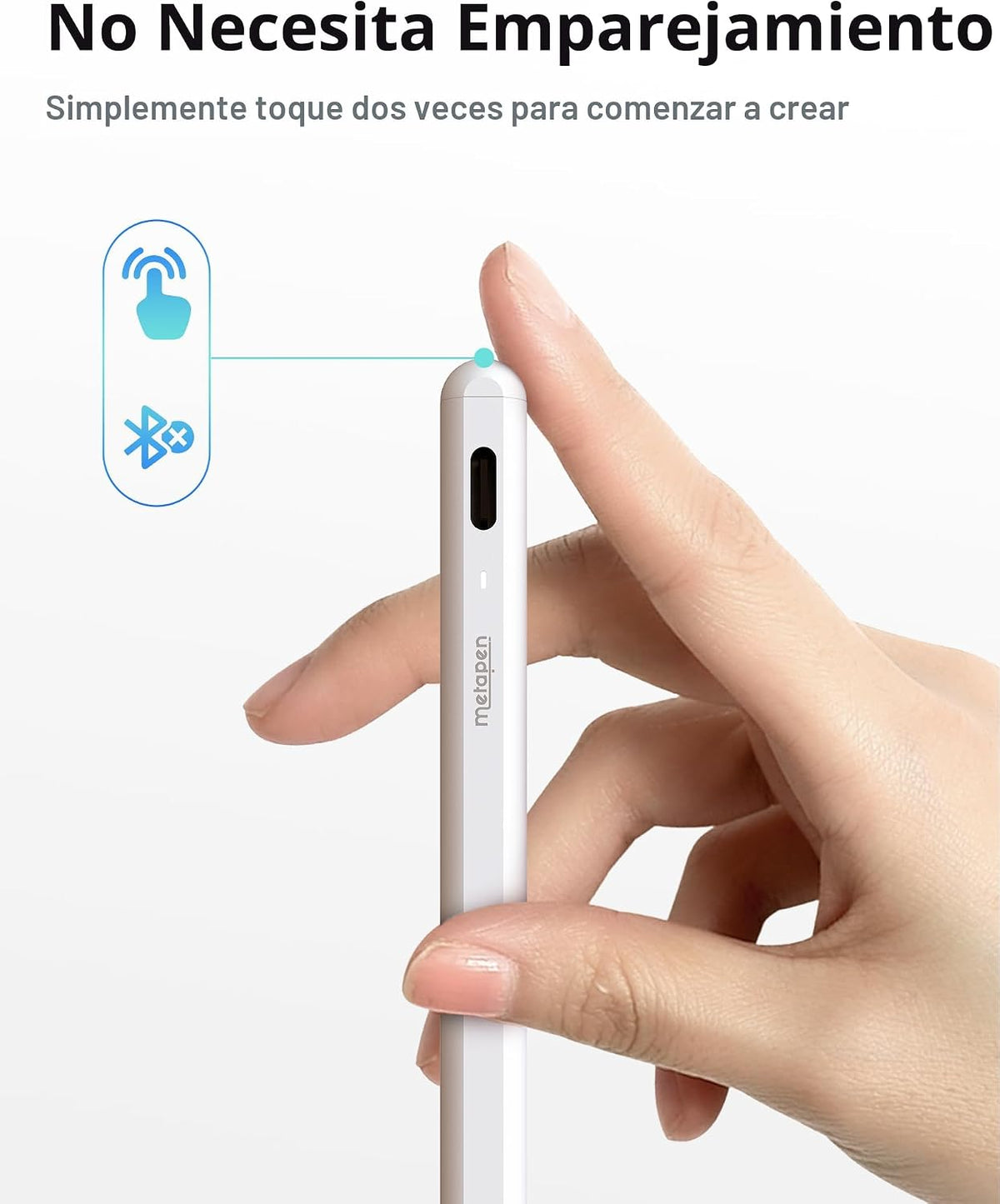Metapen Lápiz A8 V4 para iPad 2018-2026, atracción magnética mejora...