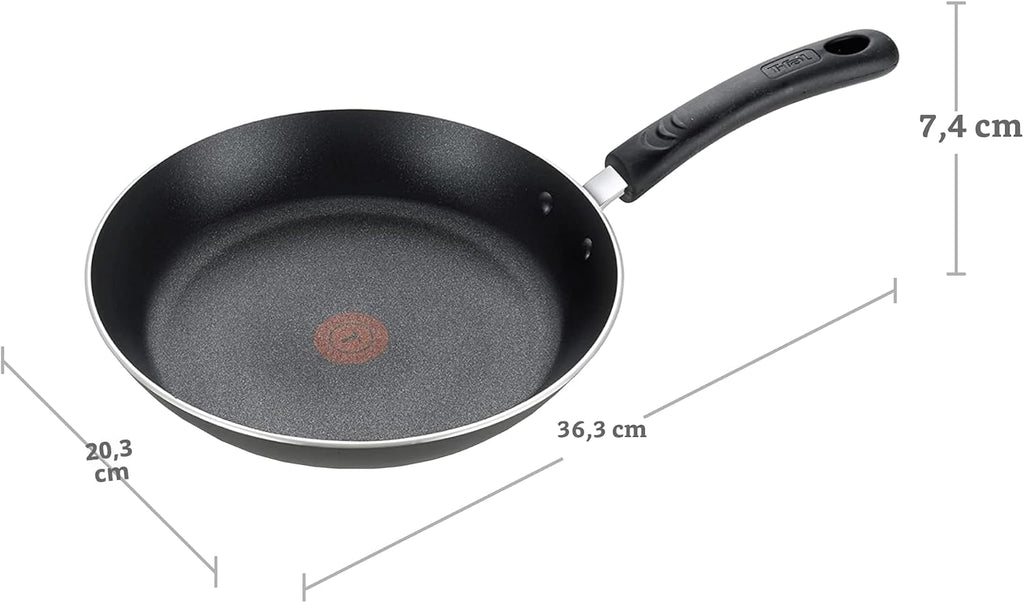 Sartén T Fal, Antiadherente, Negro | Apto para horno hasta 400 F, i...
