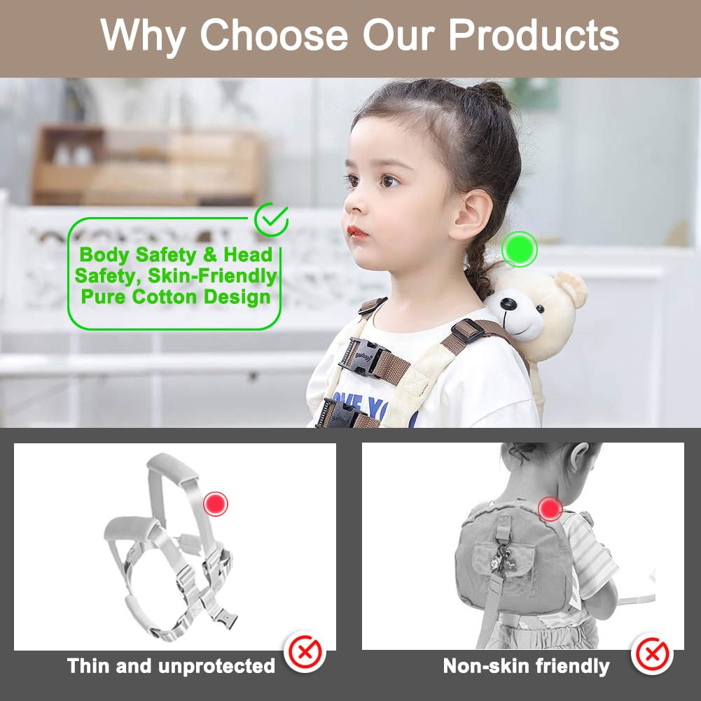 Nuevo Berhapy 3 en 1 Mochila con arnés de seguridad para niños pequ...