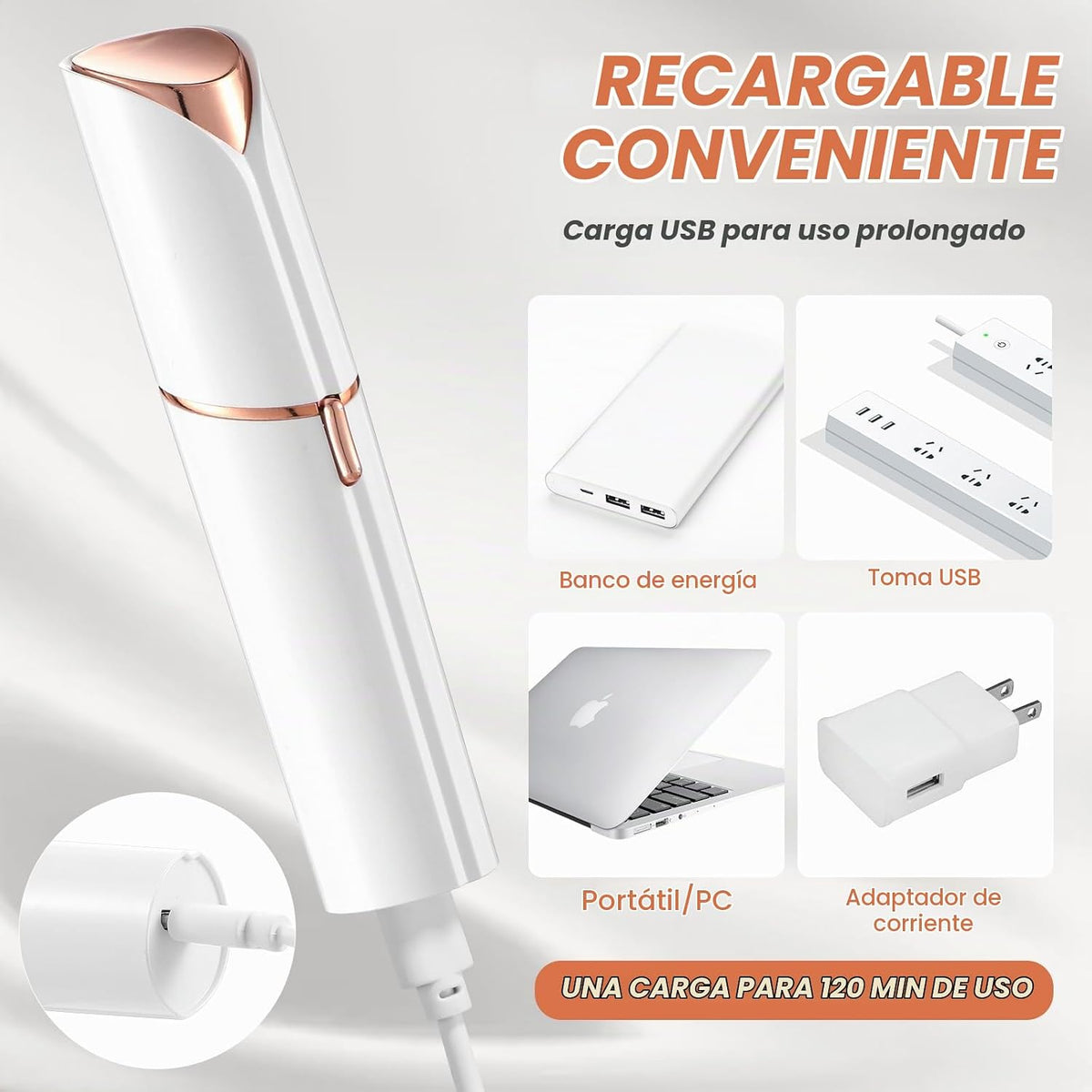 Removedor de vello facial para mujeres, afeitadora para mujeres sin...