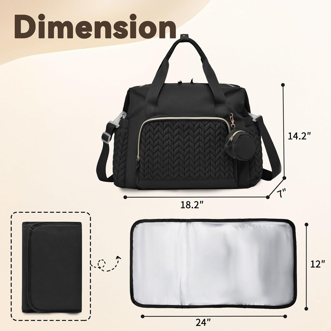 Awanhe Totalizador del bolso de pañales, bolsos de pañales del viaj...