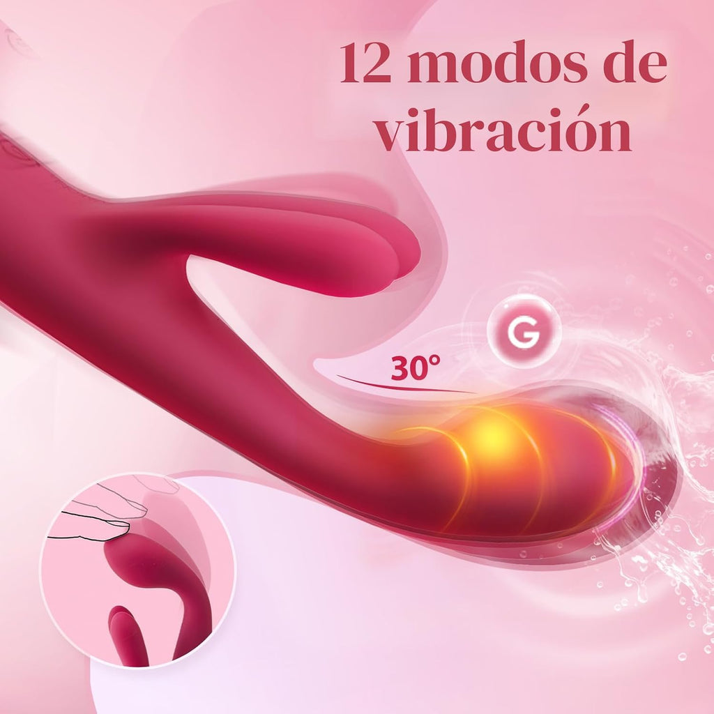 SVAKOM Tribunny - Consolador con calefacción y juguetes sexuales pa...