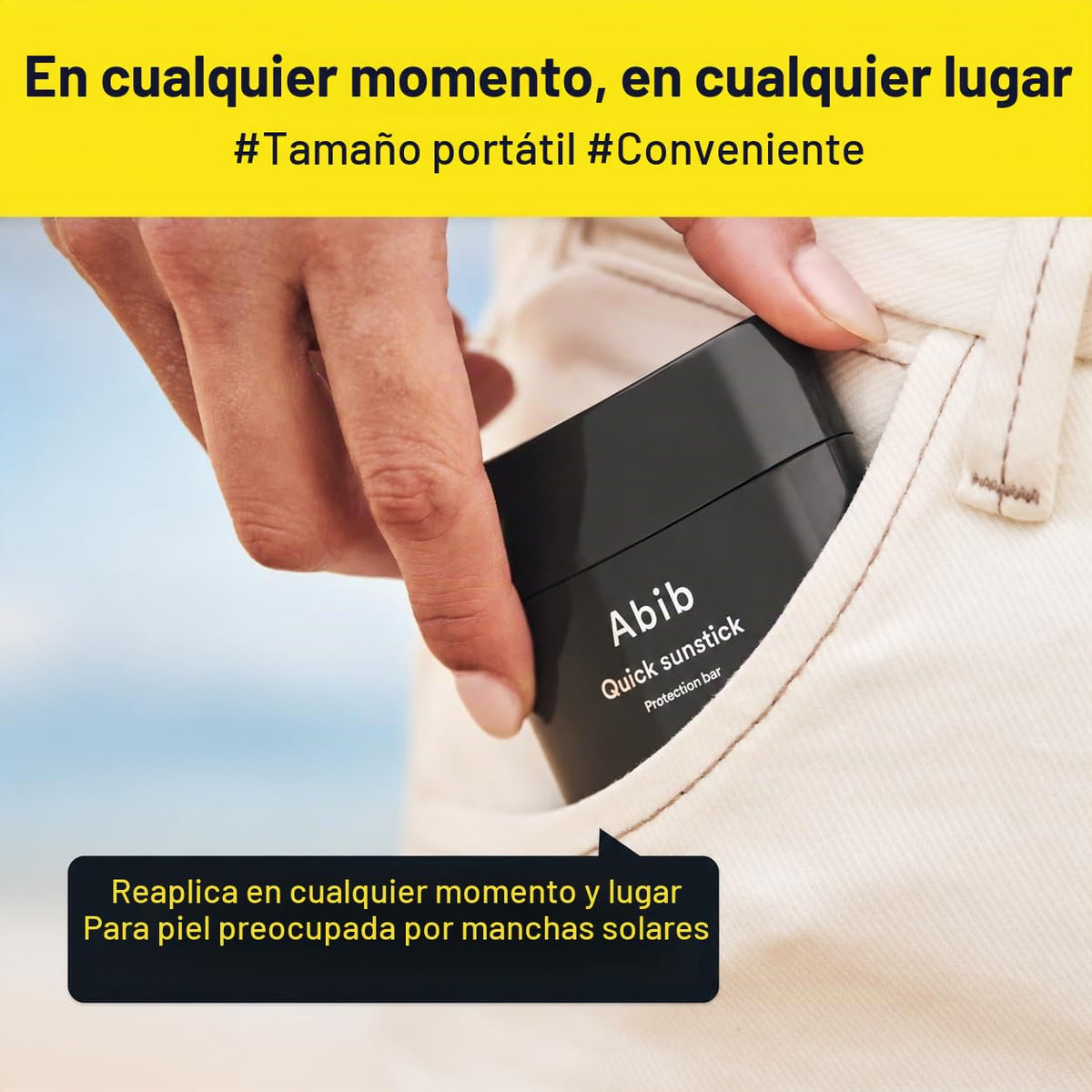 Abib Barra de protección rápida SPF50+ de amplio espectro, protecto...