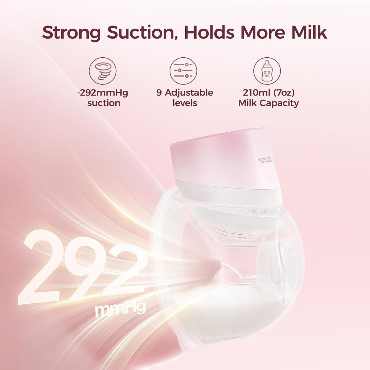 Momcozy S12 Pro - Extractor de leche rápido, brida de 0.94 pulgadas...