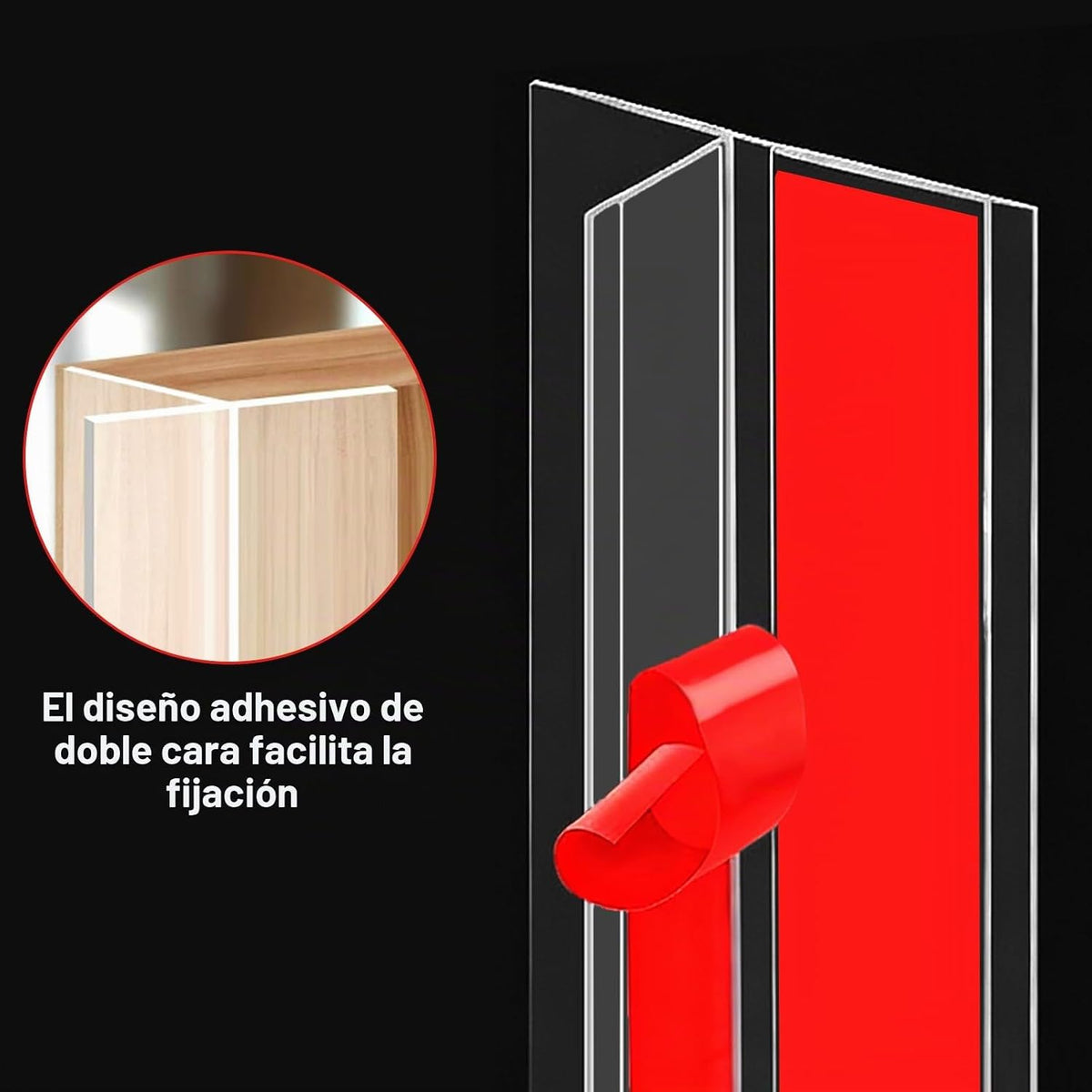 1.38 pulgadas de ancho x 20 pies en forma de T de silicona burlete...