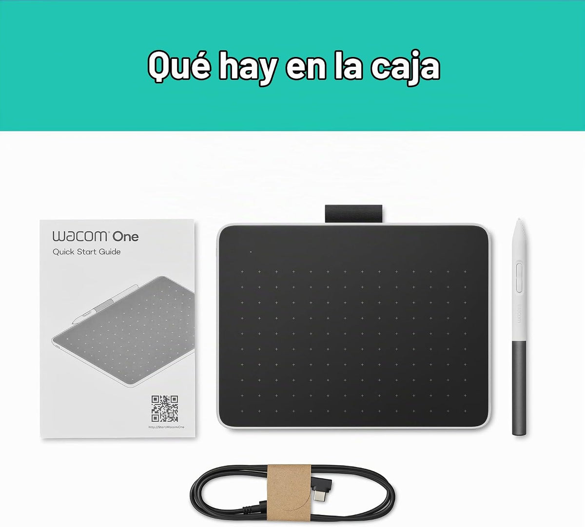 Wacom One, pequeña tableta gráfica de dibujo Bluetooth con lápiz y...