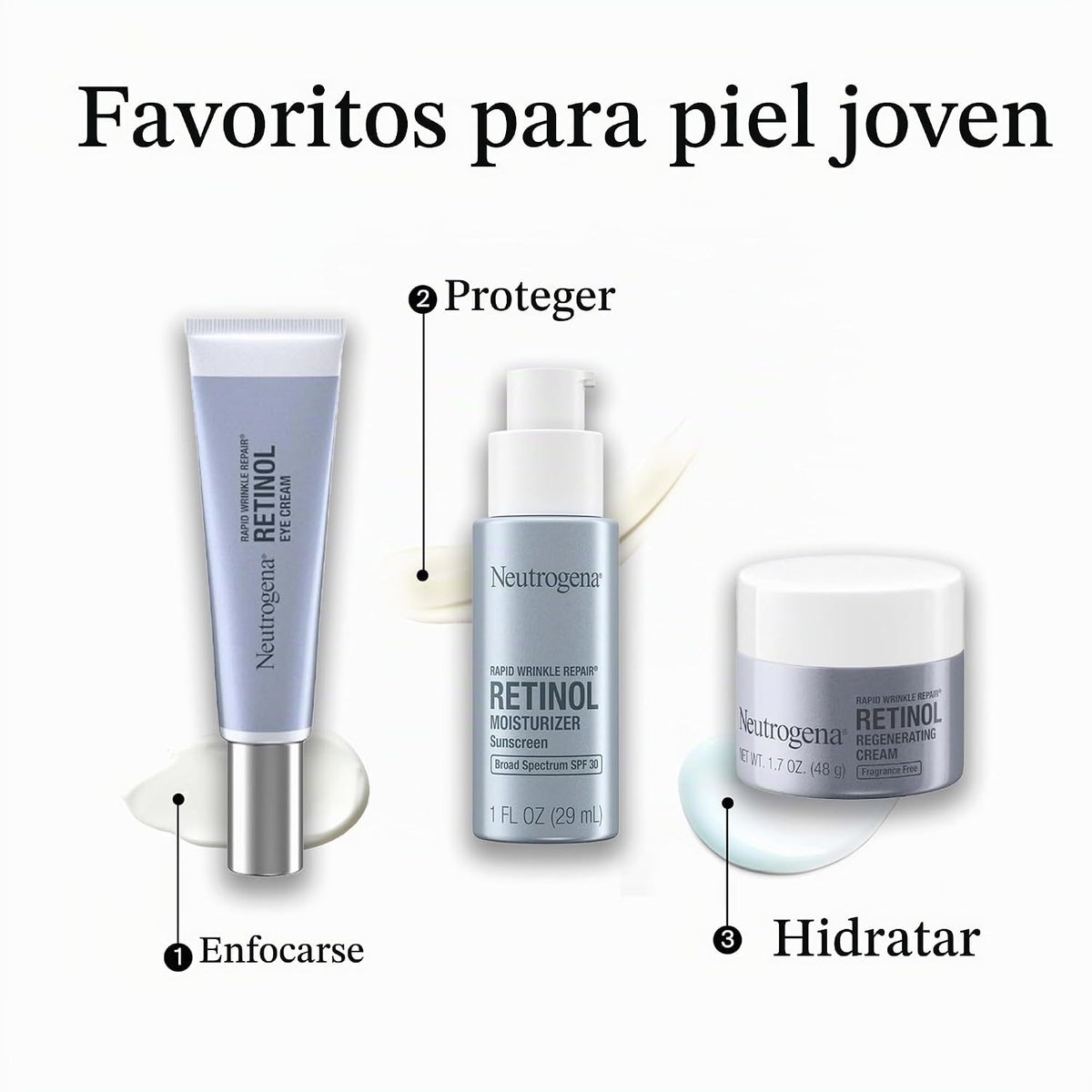 Neutrogena - Crema hidratante antiarrugas Rapid Wrinkle Repair Reti...