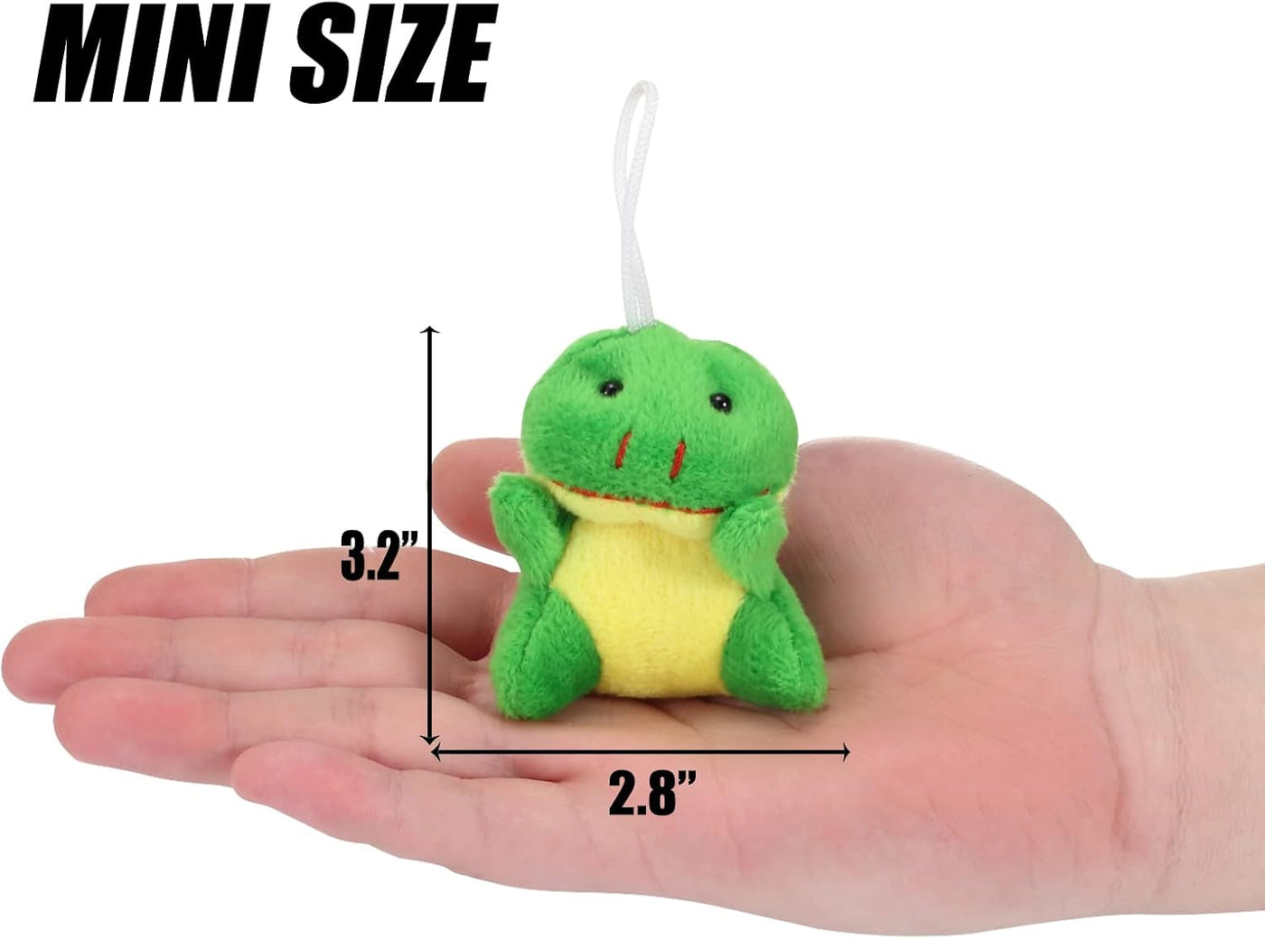 Axbotoy Juego de 48 juguetes de animales de peluche, llavero pequeñ...