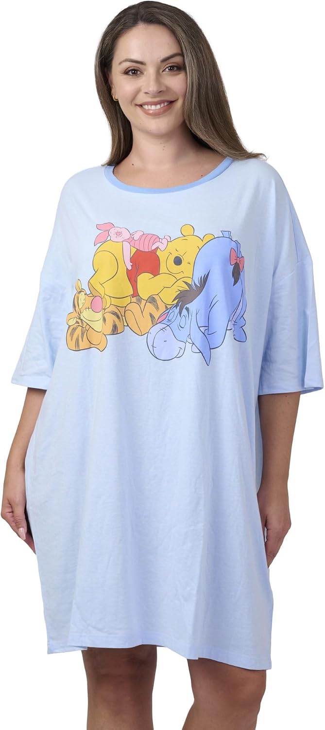 Disney Pijama para mujer con estampado de Mickey y Minnie Mouse, ta...