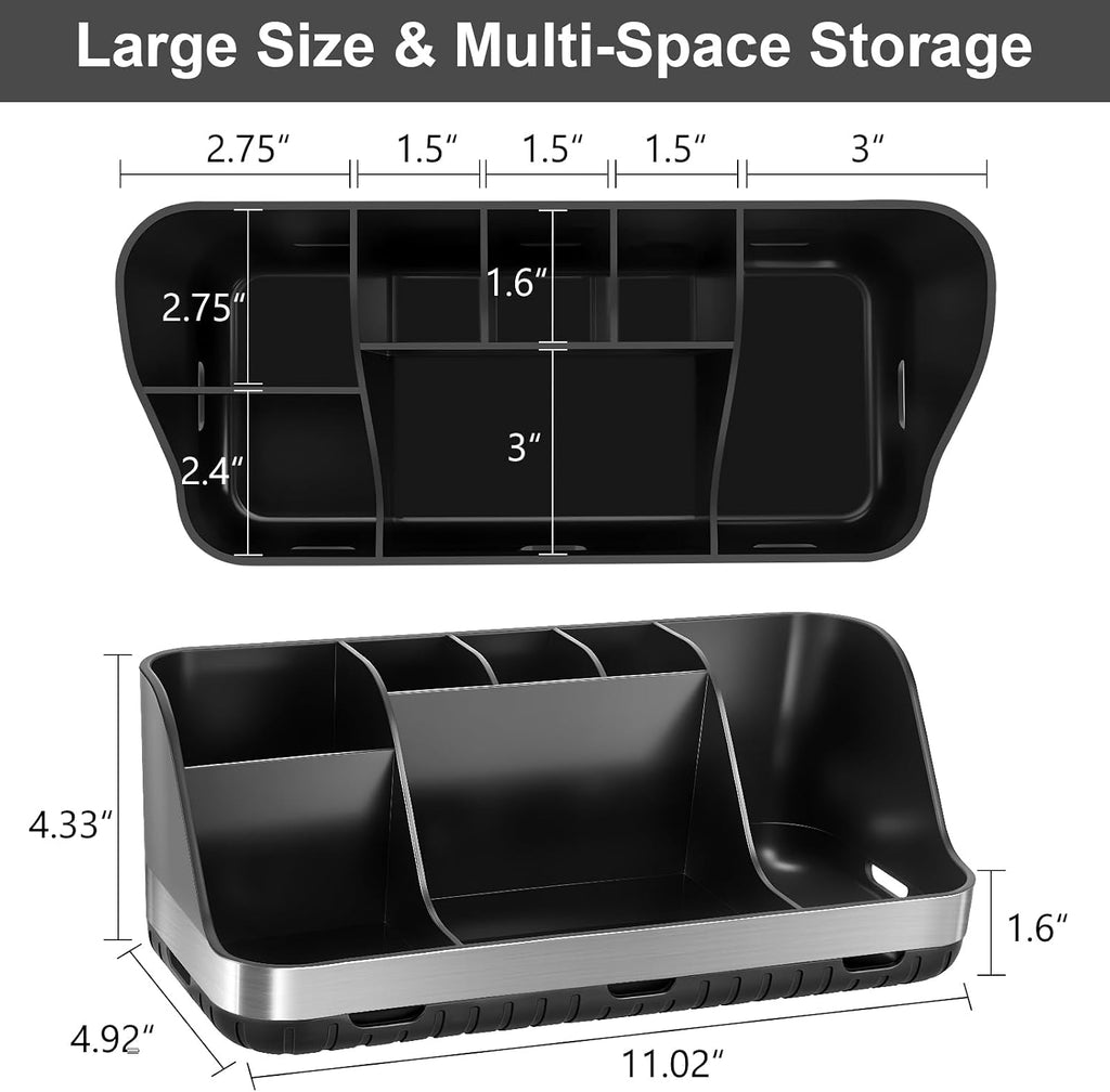 GFWARE Portacepillos de Dientes Negro - Organizador de Baño de 7 Ra...