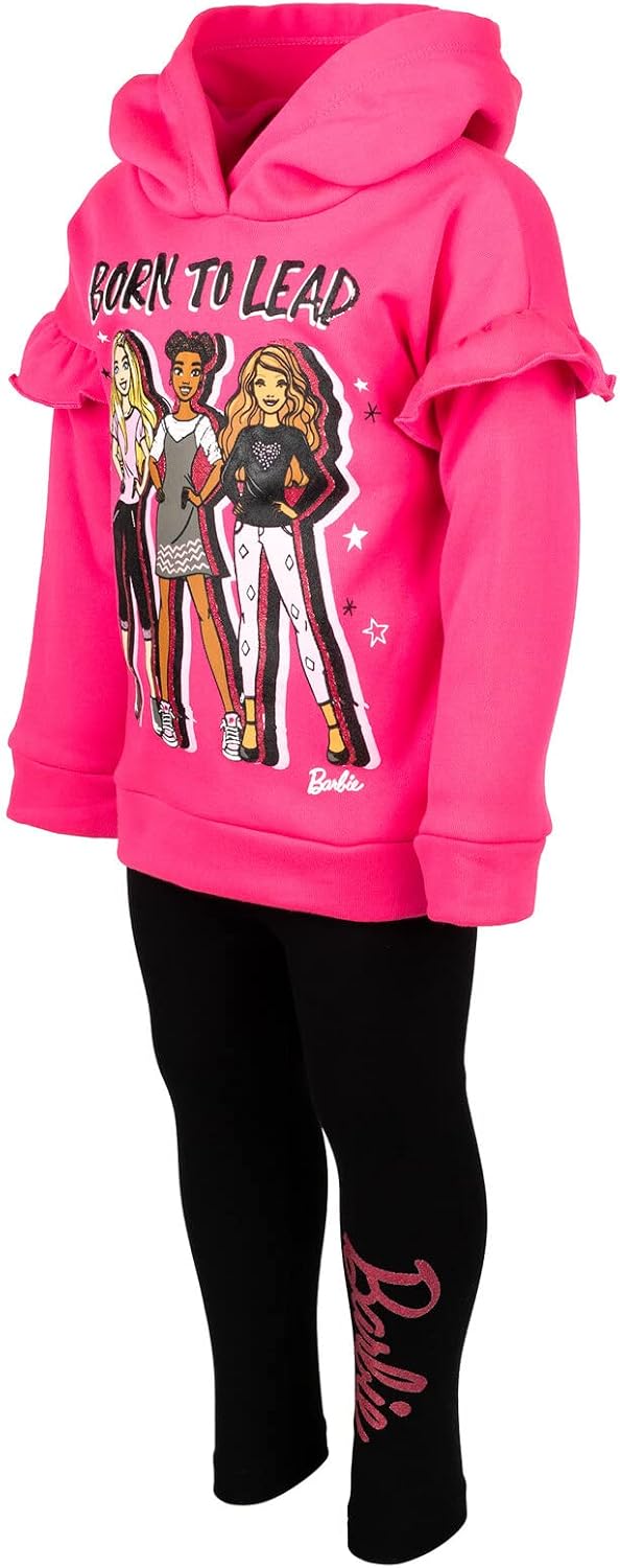 Conjunto de sudadera con capucha de forro polar y leggings para niñ...