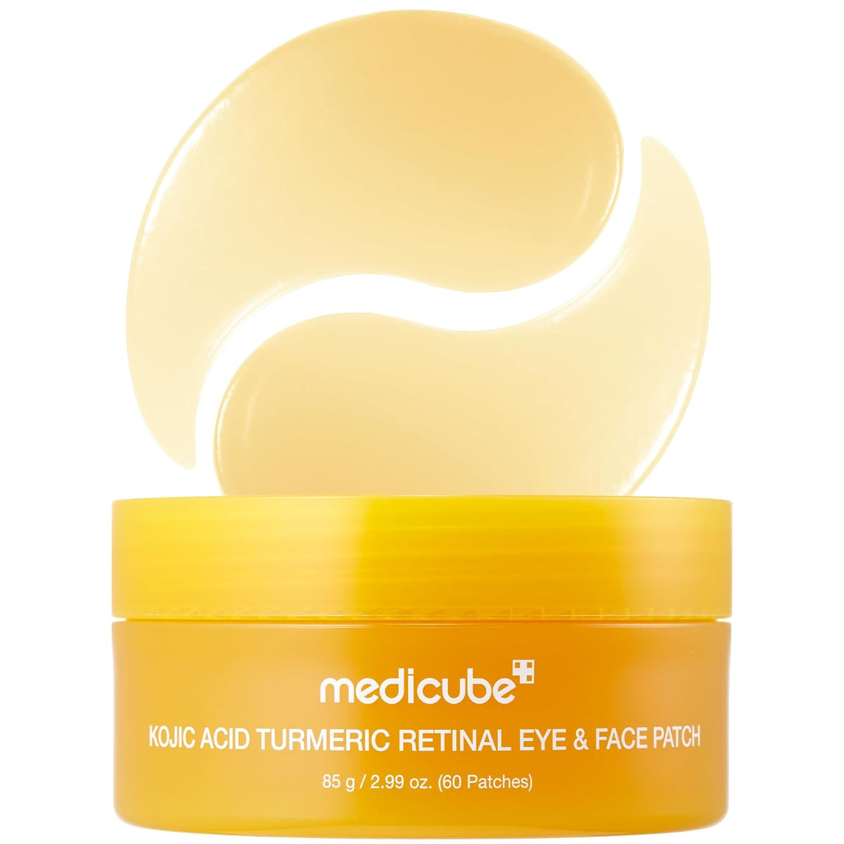 medicube Parches de hidrogel para ojos y cara con cúrcuma de ácido...