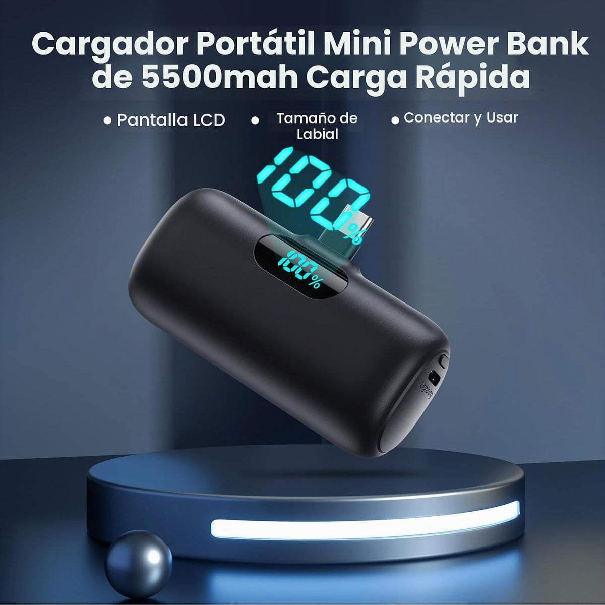 Swyop [Paquete de 2] Cargador portátil para iPhone 17\/16\/15, mini...