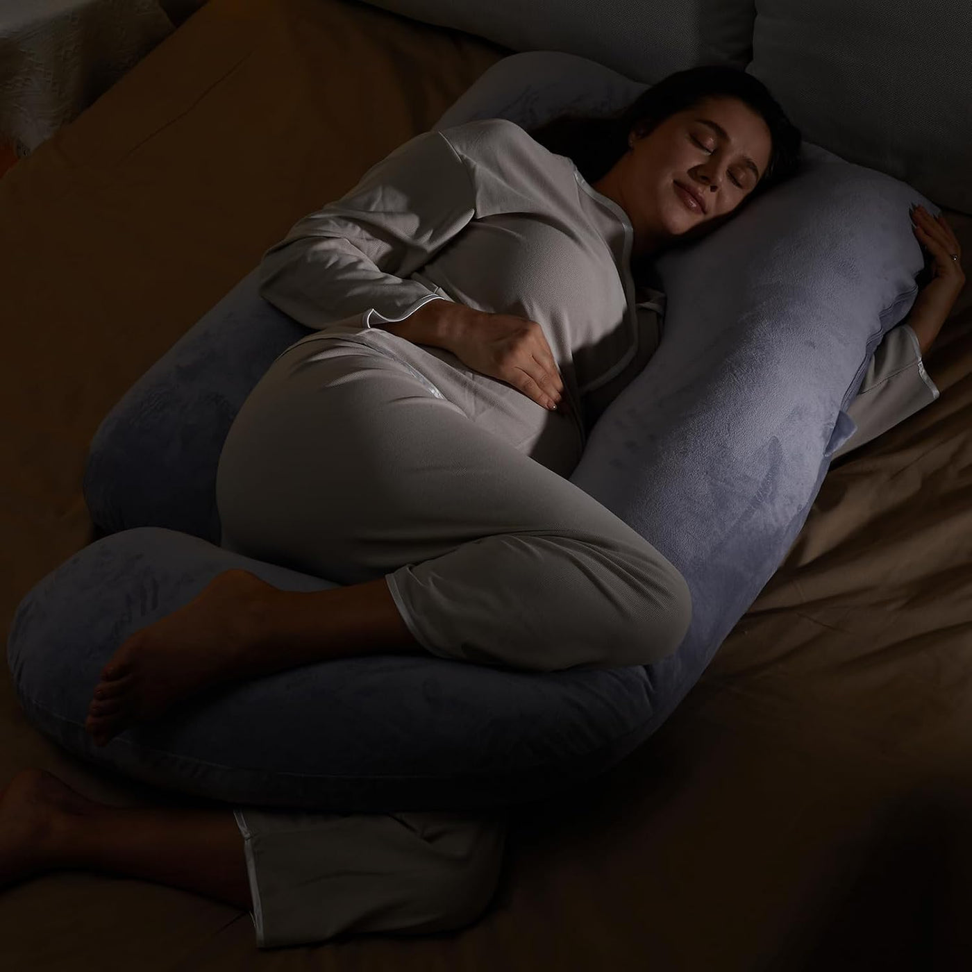 Momcozy Almohada de embarazo para dormir - Almohada de maternidad d...