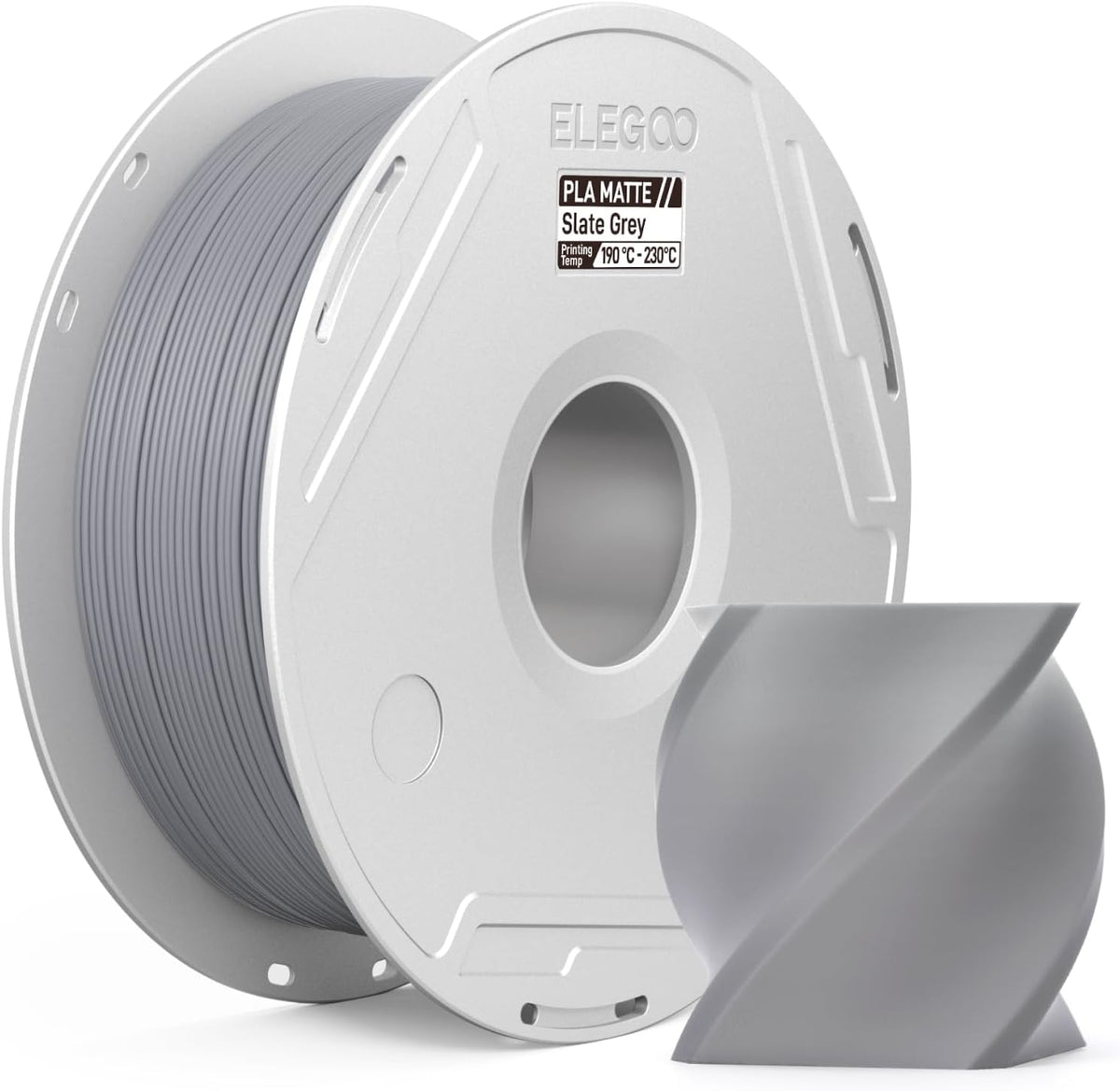 ELEGOO Filamento de impresora 3D PLA mate con carrete reutilizable,...